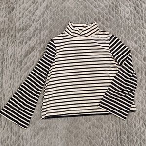 Madewell | Striped Bell Sleeve Turtleneck